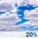 Mostly cloudy throughout the day.
